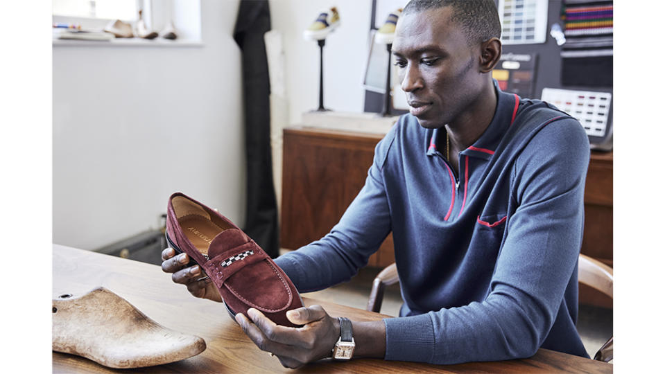 Armando Cabral with one of his Bolama loafers (4). - Credit: Armando Cabral