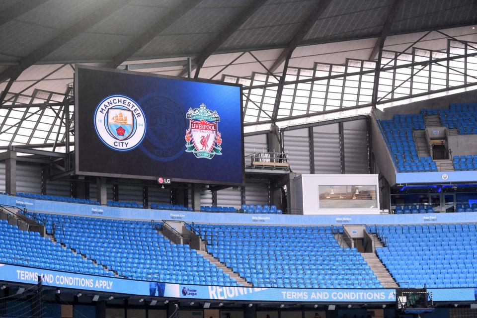 <p>Manchester City prepare to take on Liverpool at the Etihad </p>