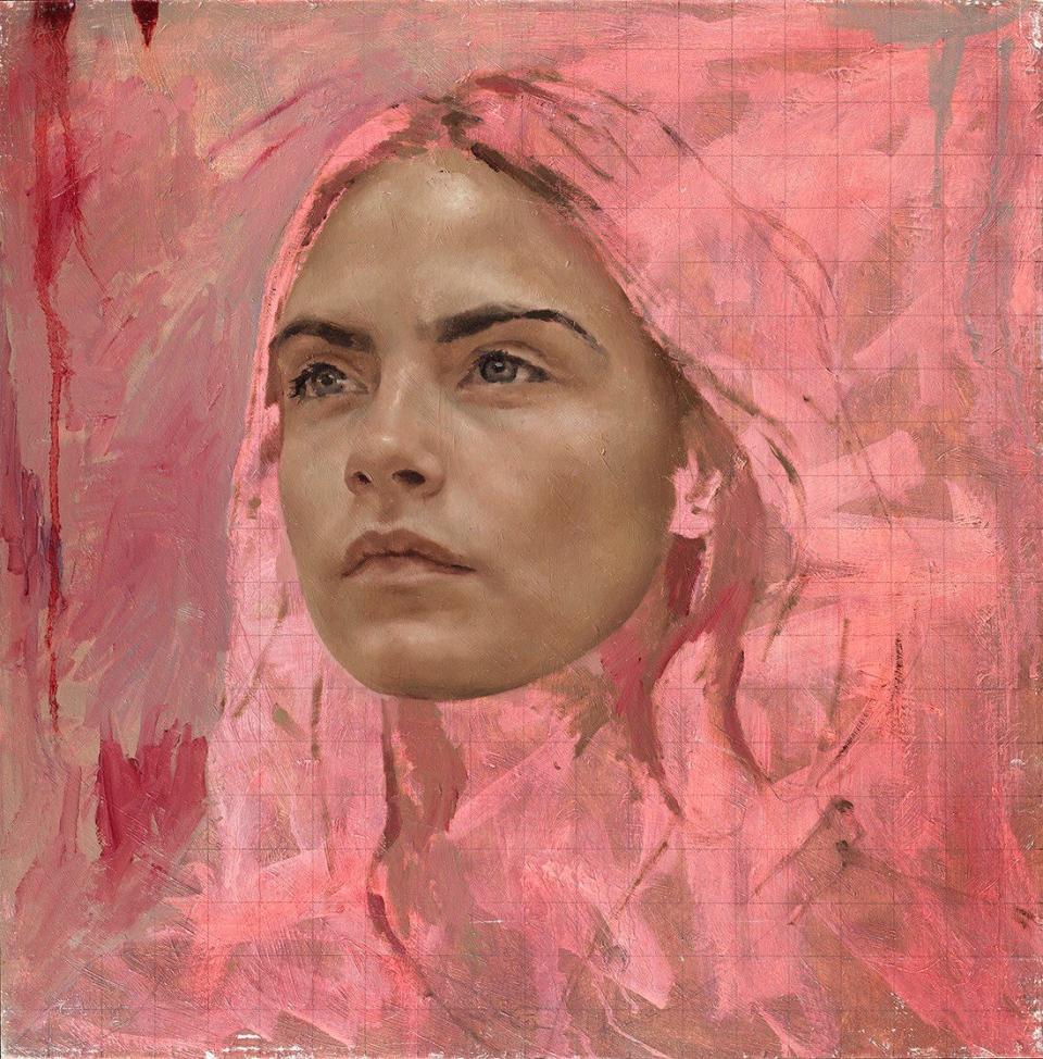 Cara (study) by Jonathan Yeo - Courtesy Jonathan Yeo