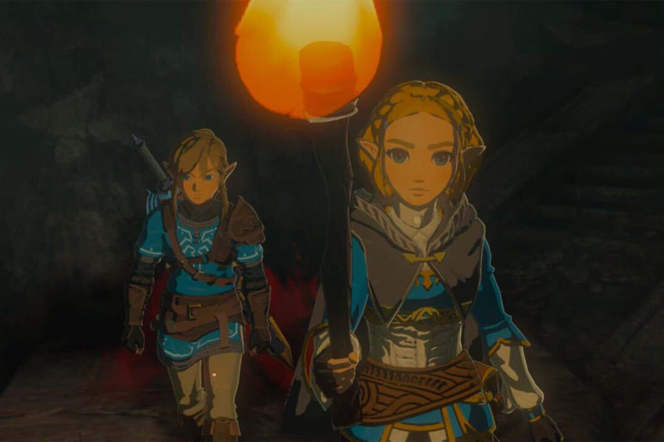 Link and Zelda, as depicted in 'Tears of the Kingdom.'