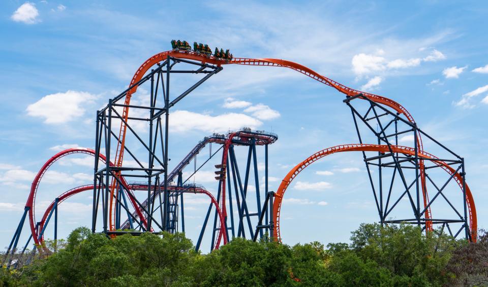 Busch Gardens Tampa Bay features rides such as the Tigris and SheiKra.