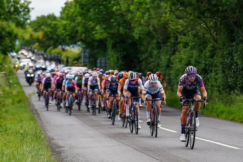 Action from a previous Women's Tour