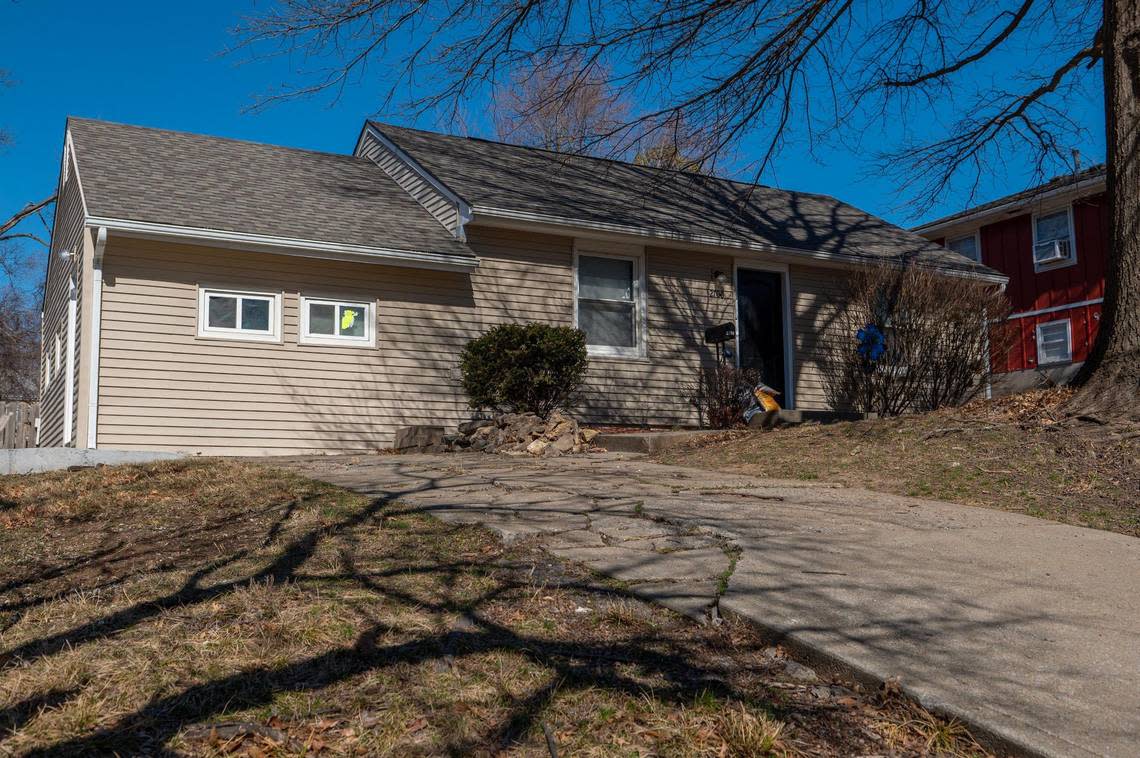 Louise Lynch’s home is seen on Thursday, Feb. 23, 2023, in Kansas City, Kansas. Lynch was scammed out of $1,600 after signing a lease for her home.
