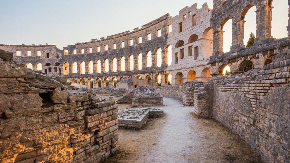 Roman ruins at Pula