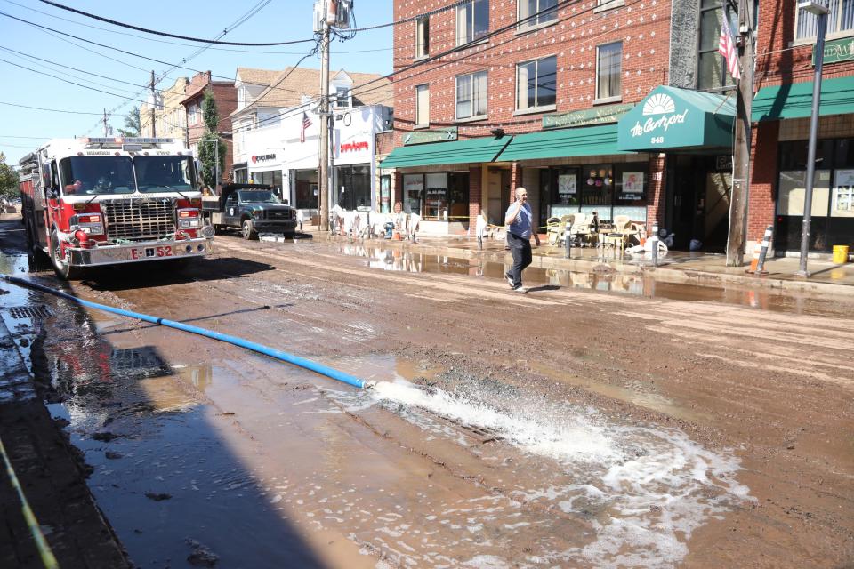 In Millburn on Sept. 2, 2021 businesses on Millburn Ave. were flooded by water due to an overflowing Rahway River from the previous night’s heavy rain from Hurricane Ida. New Jersey is finalizing major development restrictions to combat future flooding.