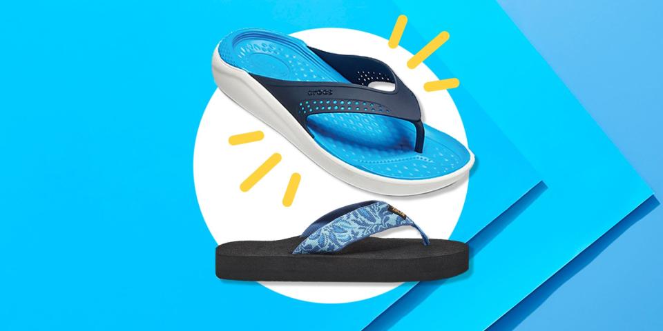 These Flip Flops Have A Yoga Mat Insole So You'll Never Slip In Your Sandals Again