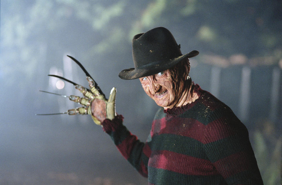 Freddy Krueger (Robert Englund) flexes his claws in Freddy vs. Jason