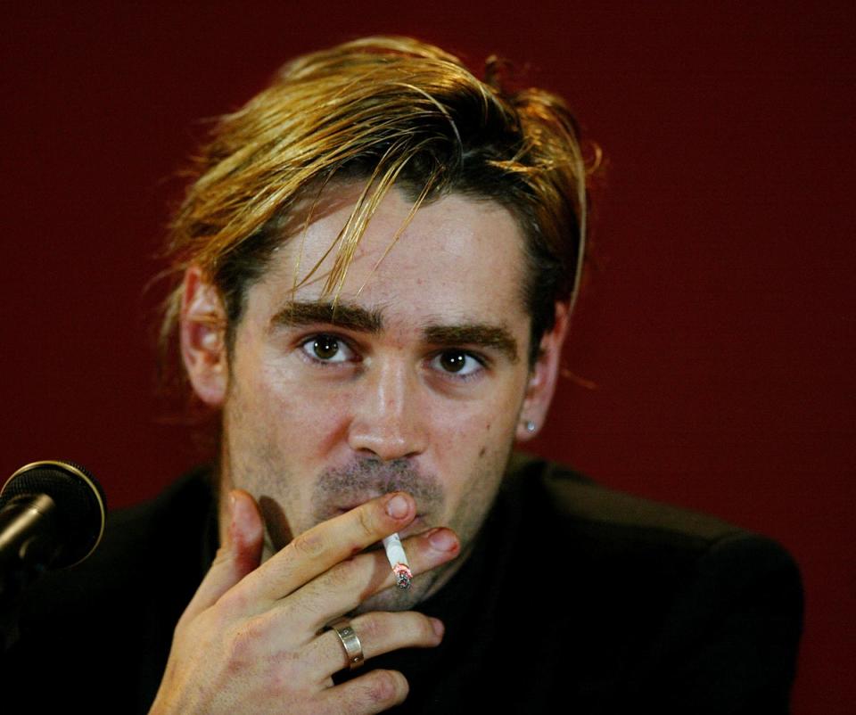 Colin Farrell at a press conference in 2004 (Getty Images)