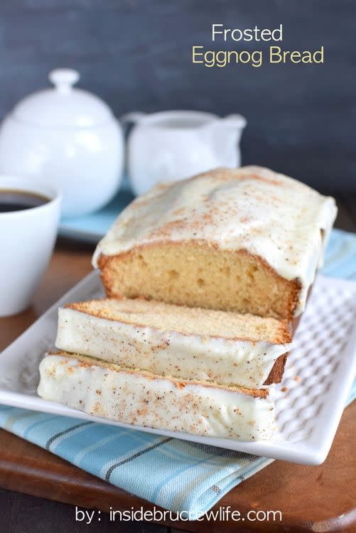 Frosted Eggnog Bread