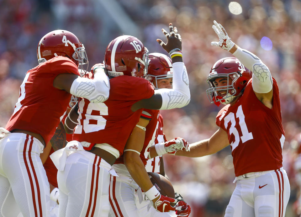 Alabama won big against Louisiana-Lafayette. (AP Photo)