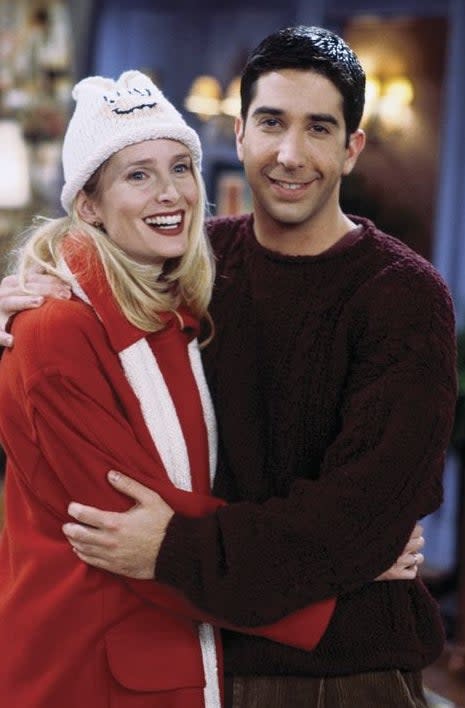 Sibbett, pictured with David Schwimmer, could have had a much bigger role (NBC)