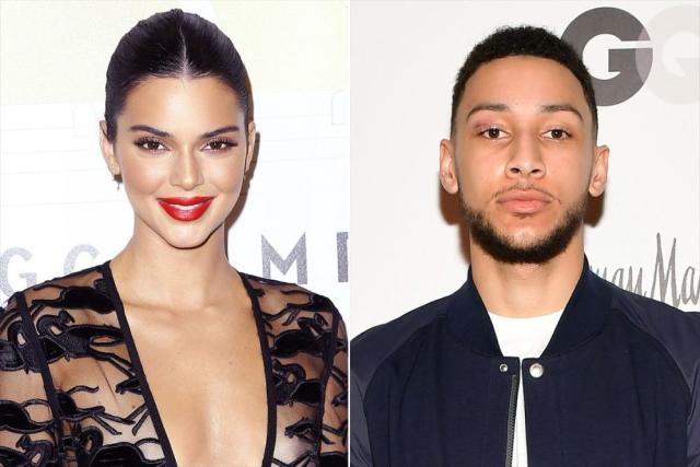 Kendall Jenner cheers on beau Ben Simmons alongside Emily