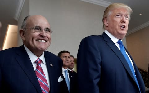 Mr Guiliani has been a long-time supporter of Donald Trump - Credit: Reuters