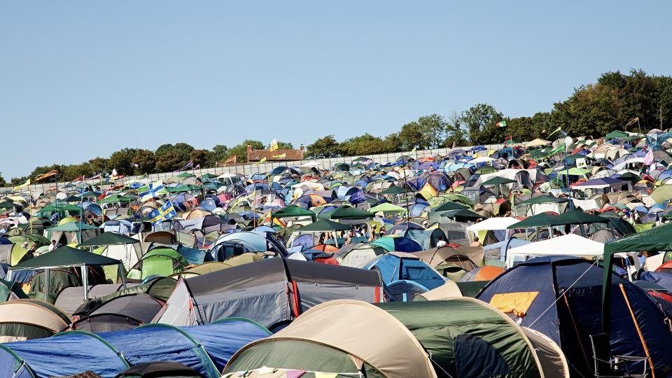 flooded festival camping