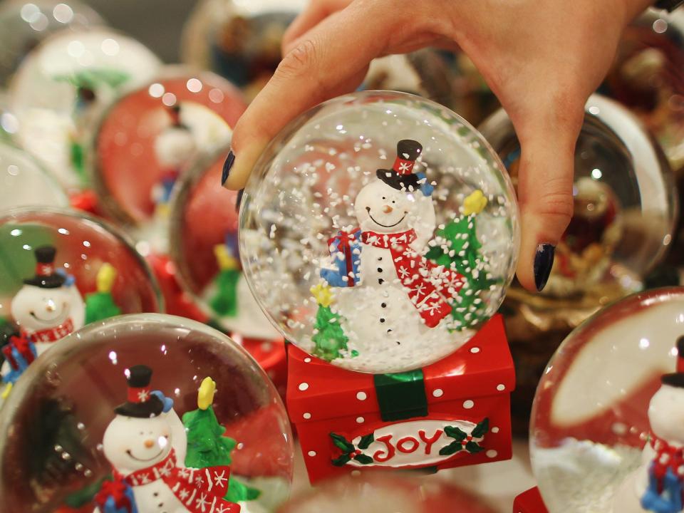 christmas snowglobe holiday