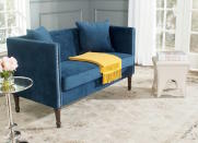 <body> <p>When your space won't accommodate a couch, choose a settee. The <a rel="nofollow noopener" href=" http://domino.com/safavieh-bria-velvet-settee-/fox6206d" target="_blank" data-ylk="slk:Bria Velvet Settee;elm:context_link;itc:0;sec:content-canvas" class="link ">Bria Velvet Settee</a> from Savafieh's diminutive dimensions allow it to integrate into rooms of any size. The loveseat's modern twist on the classic Chesterfield is a bold statement in today's modern living room, or a refreshing addition to a traditional space. <em>Available at <a rel="nofollow noopener" href=" http://domino.com/safavieh-bria-velvet-settee-/fox6206d" target="_blank" data-ylk="slk:Domino;elm:context_link;itc:0;sec:content-canvas" class="link ">Domino</a>; $570.99</em>. </p> <p><strong>Related: <a rel="nofollow noopener" href=" http://www.bobvila.com/slideshow/couch-surfing-top-10-tips-for-choosing-the-perfect-sofa-47564#.V7YHbpMrKRs?bv=yahoo" target="_blank" data-ylk="slk:Couch Surfing: Top 10 Tips for Choosing a New Sofa;elm:context_link;itc:0;sec:content-canvas" class="link ">Couch Surfing: Top 10 Tips for Choosing a New Sofa</a> </strong> </p> </body>