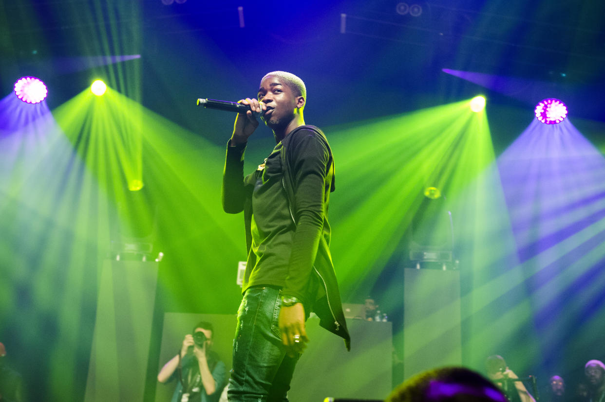 PARIS, FRANCE - DECEMBER 02:  MHD performs at Zenith de Paris on December 2, 2018 in Paris, France.  (Photo by David Wolff - Patrick/Redferns)