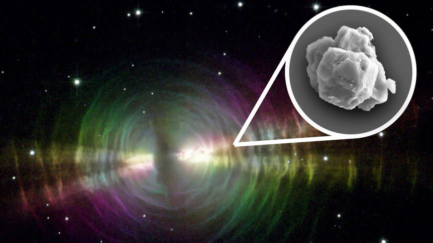 Presolar grains found in the Murchison meteorite