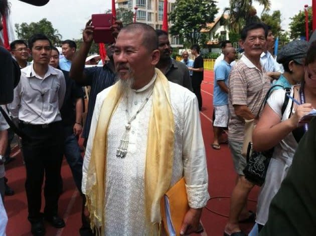 Zeng Guoyan at the 2012 Hougang by-election