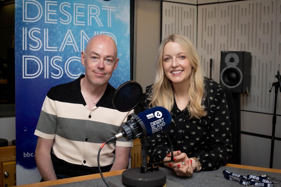 John Boyne and Lauren Laverne. (Amanda Benson/BBC)