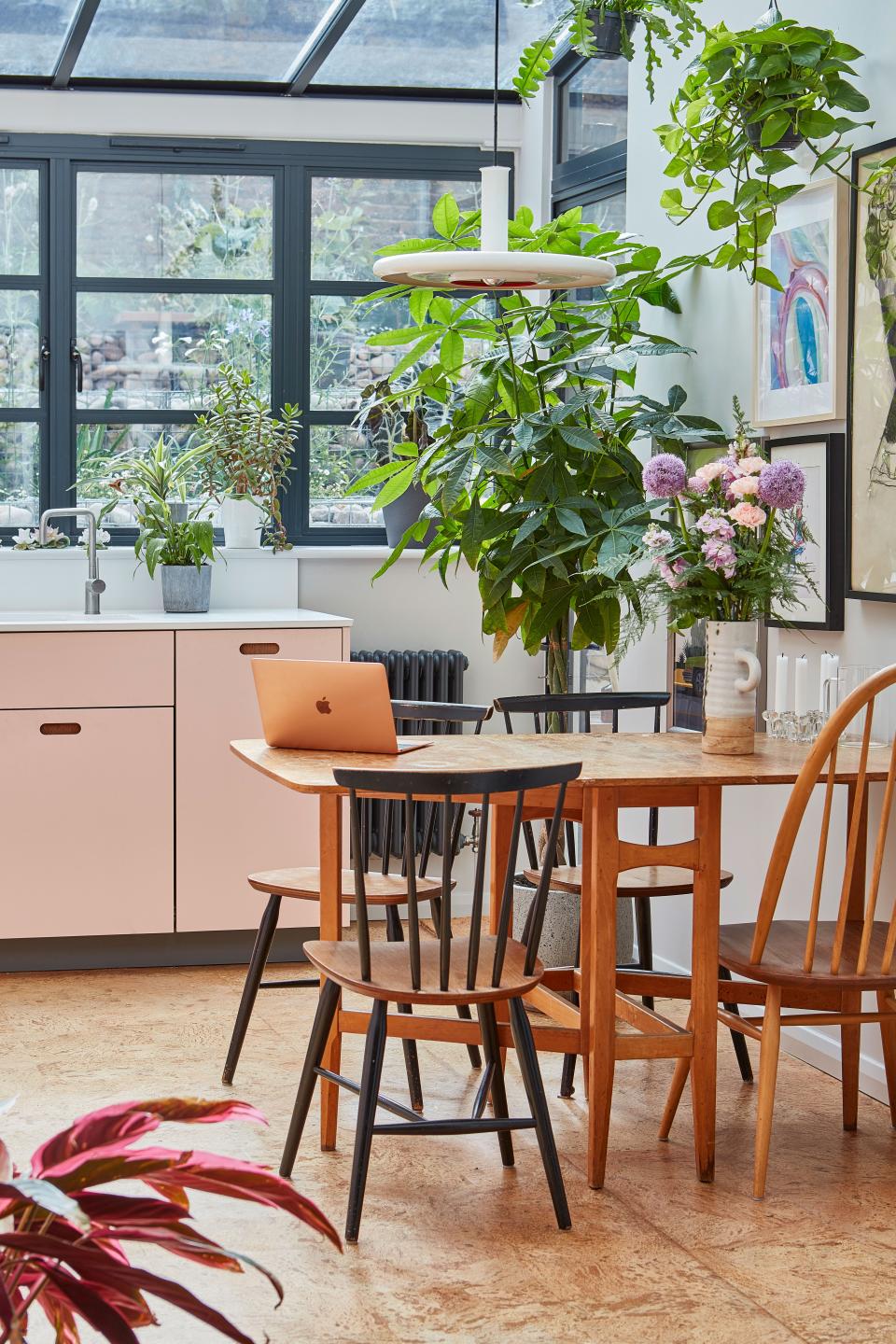 “The really lovely thing about a cork floor is if you drop something, it doesn’t break," Rosie notes. "I was originally going to go for a poured concrete, but I’m so glad I didn’t. The cork is really soft underfoot and always feels quite warm.”