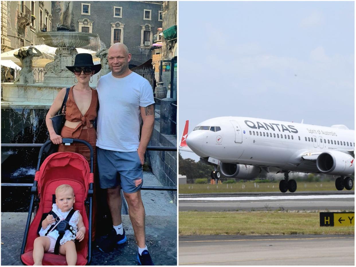 The Braham family told Insider Qantas booked their 13-month-old baby on a different flight from her parents.