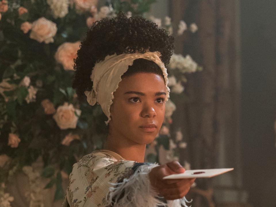 India Amarteifio in ‘Queen Charlotte' (LIAM DANIEL/NETFLIX)