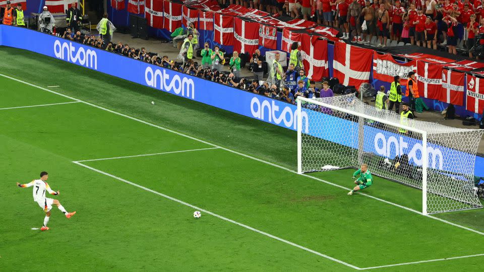 Havertz scores a pinpoint penalty. - Bernadett Szabo/Reuters