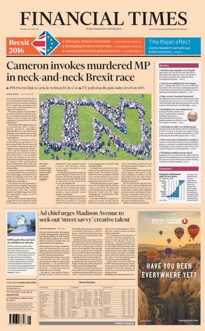 The Financial Times - Vota por permanecer en la UE