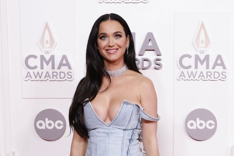 Katy Perry will voice Ms. Leopard in the three-part "Peppa Pig Wedding Party Special" in 2024. File Photo by John Angelillo/UPI