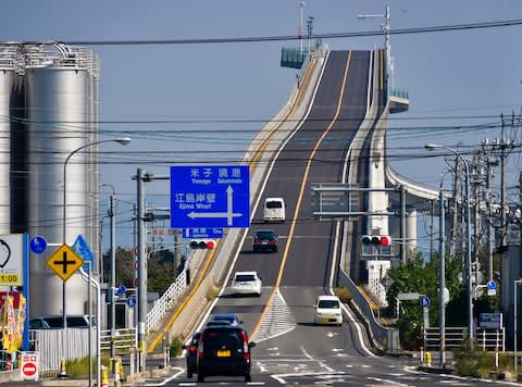 Eshima Ohashi viaduct - or Rollercoaster Bridge - Credit: Getty