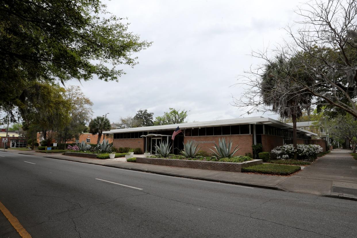 A potential office building and underground parking garage is being proposed for development on Whitaker Street between Waldburg Street and Park Avenue, currently the site of Sterling Seacrest.