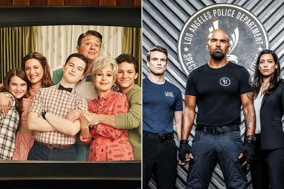 <p>CBS; Sonja Flemming/CBS</p> Young Sheldon and S.W.A.T