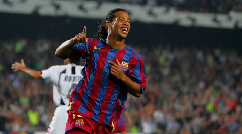 <p> Uruguayan journalist Eduardo Galeano once wrote that &quot;in the entire history of football no one made more people happy&quot; than Garrincha. But no one exhibited more joy while playing the game than Garrincha&apos;s compatriot, Ronaldinho. </p> <p> With his buck-toothed grin, baggy Barcelona shirt and long, curly hair, the Brazilian continually reminded fans why they fell in love with football in the first place. His extraordinary footwork and trickery made him the most entertaining player of his generation. </p>
