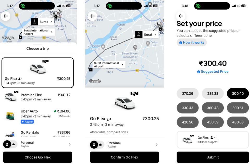 Uber Flex service live in India's Surat