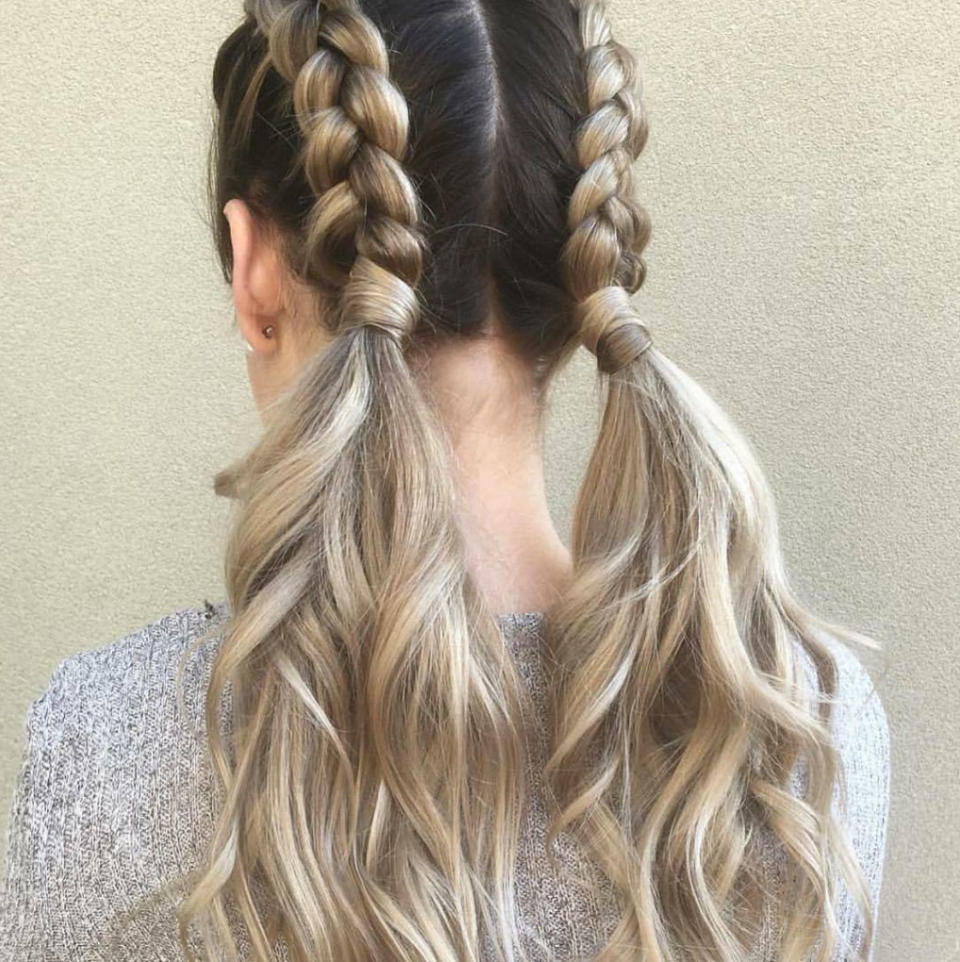 Dutch braids with a twist