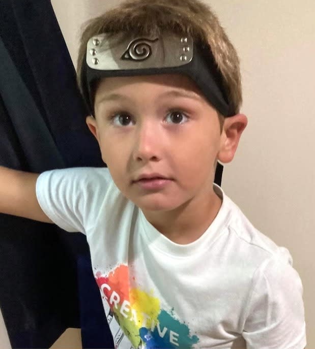 Corey Micciolo, 6, died of his injuries two weeks after his father, Christopher Gregor, 31, was captured on surveillance footage forcing the boy to run at high speed on a treadmill. Family handout