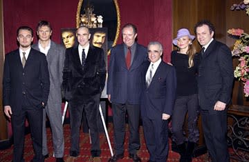 Leonardo DiCaprio , Liam Neeson , Daniel Day-Lewis , Jim Broadbent , Martin Scorsese , Cameron Diaz and John C. Reilly at the New York premiere of Miramax's Gangs of New York