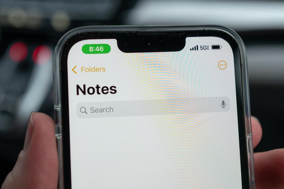 You can scan documents with the iPhone Notes tool.  Photo: Technology Trends.  Gado/Getty Images. 