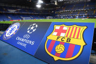 <p>Pour ces huitièmes de finale aller de la Ligue des champions, Chelsea reçoit le FC Barcelone, à Stamford Bridge. Niveau palmarès, les Blues ont remporté la compétition une fois (2012) et les Catalans, à cinq reprises (1992, 2006, 2009, 2011, 2015). (Photo : Getty) </p>