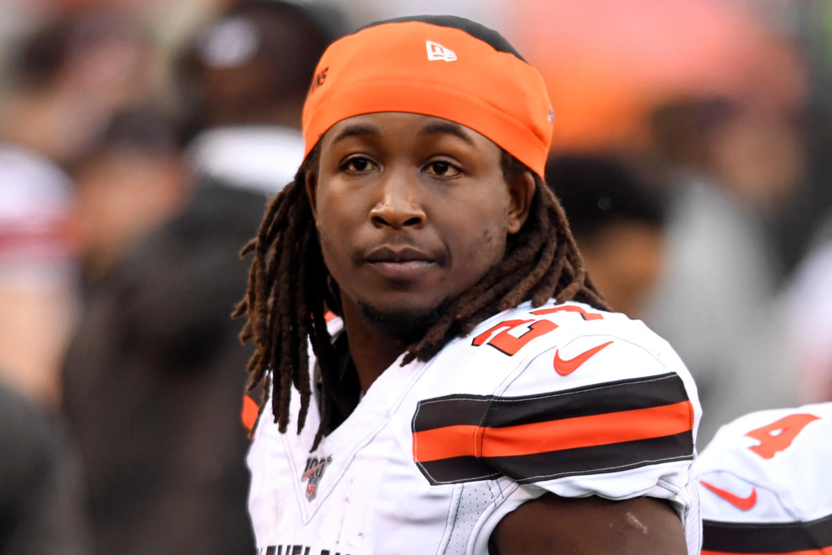 Browns' Kareem Hunt cited for speeding, marijuana in car