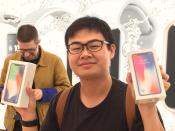 <p>iPhone X開賣 台灣直營店他搶到頭香 (圖) </p>