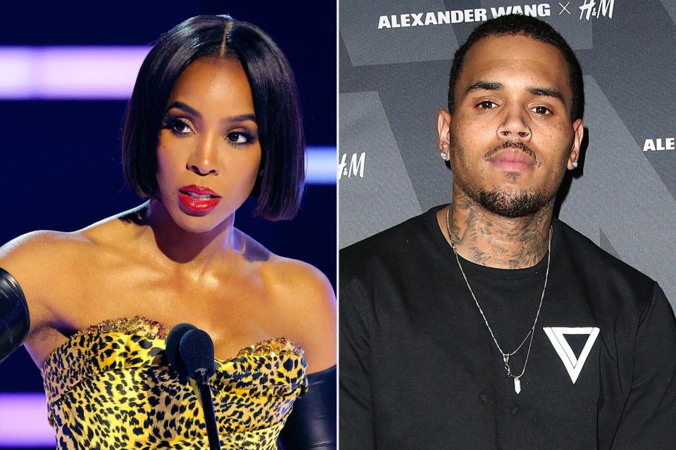 kelly rowland, chris brown 2022 amas