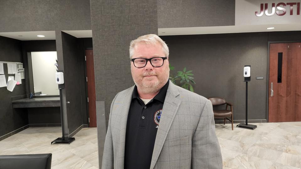 Justice of the Peace Clay Houdashell  was present Tuesday at the Randall County annex during a ceremony honoring the building after his late father Judge Ernie Houdashell.