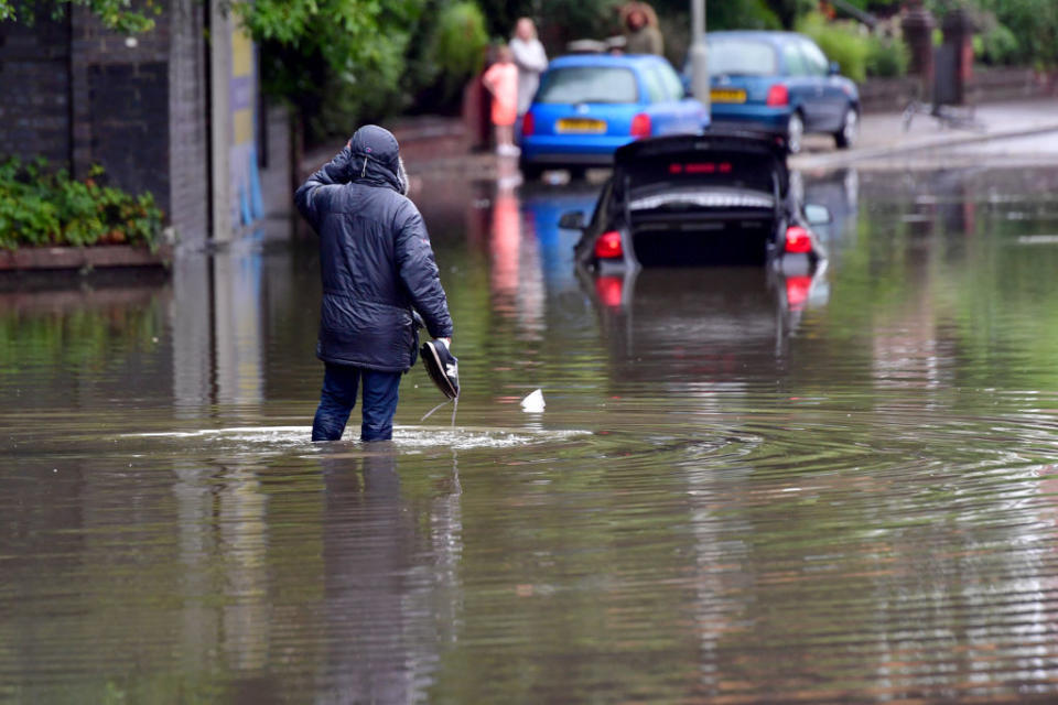 Heavy rain hits the UK