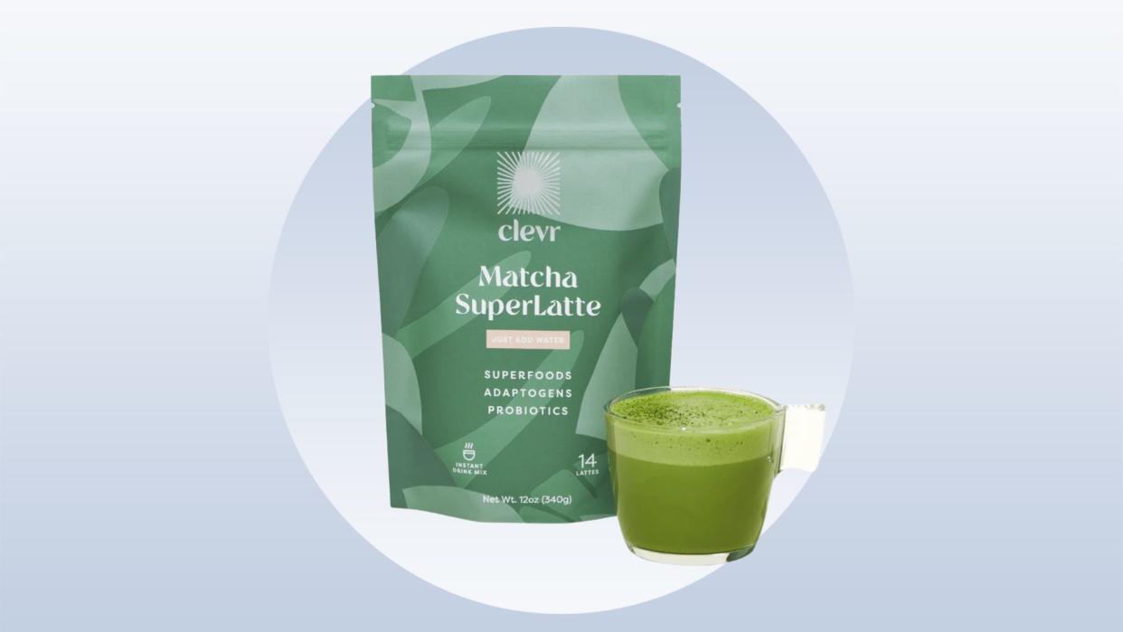 The pre-mixed matcha latte powder is ideal for all of the lazy people who want to feel less lazy — like me. (Clevr Blends)