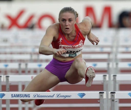 Australian Sally Pearson (pictured in June), who scorched to the fourth best time in history (12.28sec) when she won the 100m hurdles at the Daegu worlds, will be in action at the Diamond League meeting in Paris. But she faces competition from US-born Briton Tiffany Porter and American Kristi Castlin