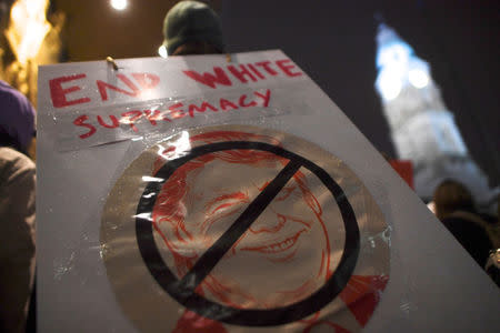 Protestors march in Philadelphia. REUTERS/Mark Makela