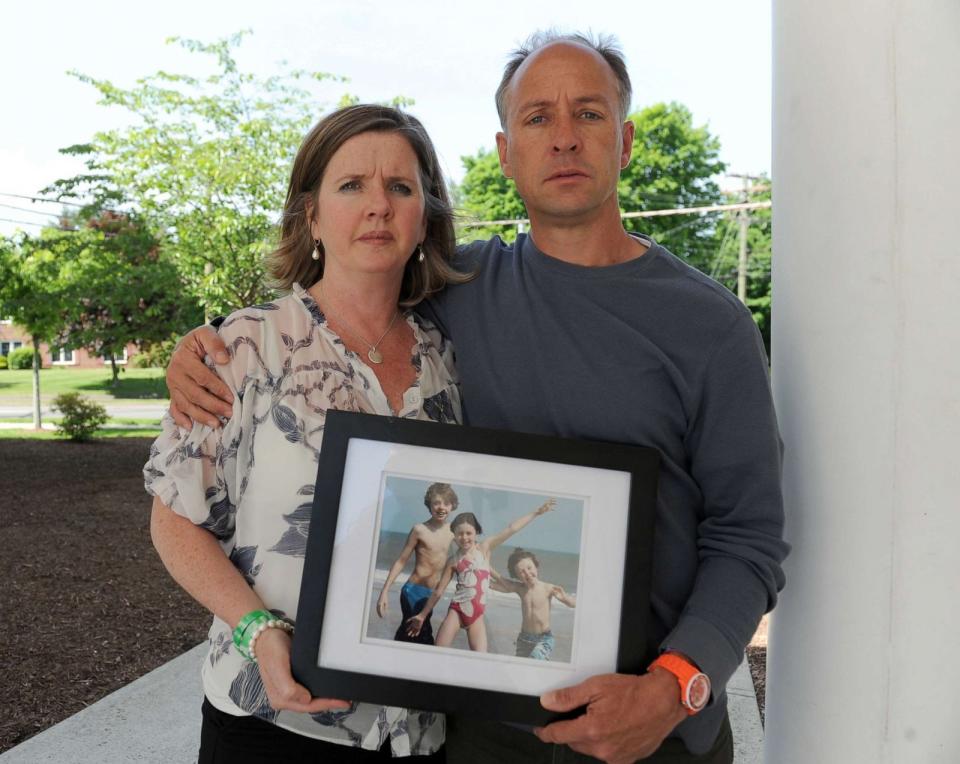 PHOTO: Mark Barden and wife Jackie Barden lost their son Daniel Barden in the Sandy Hook School Shooting in Newtown.  (Enid Alvarez/NY Daily News via Getty Images)