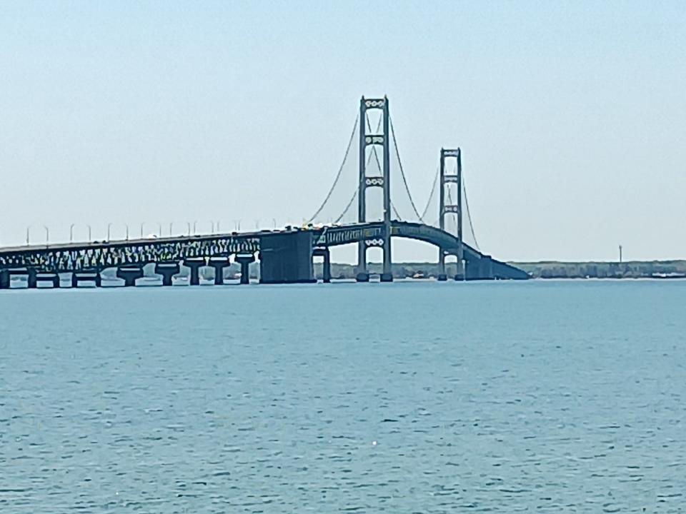 The Mighty Mac Bridge connecting Michigan's Upper Peninsula to the lower part of the state (Simon and Susan Veness)